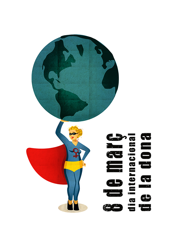 alejo negro / cartel dia internacional de la dona (1)